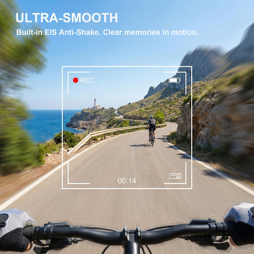 EGQINR 4K Camera Smart Glasses, 8MP Camera Glasses for Life Vlog Travel Work, AI Assistant, Photos, Open-Ear Audio, Blue Light Blocking Glasses, Real-Time Translation, Extra Sunglasses for Men Women